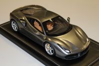 BBR Models 2015 Ferrari Ferrari 488 GTB - GRIGIO FERRO - Grey Metallic