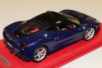 BBR Models 2015 Ferrari Ferrari 488 GTB - BLUE TDF / BLACK ROOF - Blue Tour de France