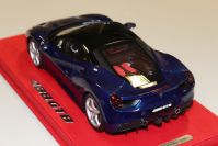 BBR Models 2015 Ferrari Ferrari 488 GTB - BLUE TDF / BLACK ROOF - Blue Tour de France