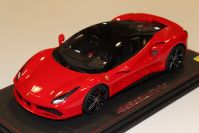 BBR Models 2015 Ferrari Ferrari 488 GTB - RED / BLACK ROOF - Red / Black Roof