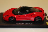 BBR Models 2015 Ferrari Ferrari 488 GTB - RED / BLACK ROOF - Red / Black Roof