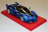 BBR Models  Ferrari Ferrari FXXK - BLACK METALLIC - #17 - Blue metallic