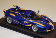 BBR Models 2016 Ferrari Ferrari FXXK - BLUE METALLIC #81 - Black / Yellow