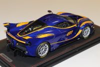 BBR Models 2016 Ferrari Ferrari FXXK - BLUE METALLIC #81 - Black / Yellow