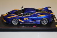 BBR Models 2016 Ferrari Ferrari FXXK - BLUE METALLIC #81 - Black / Yellow