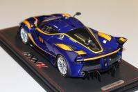 BBR Models 2016 Ferrari Ferrari FXXK - BLUE METALLIC #81 - Black / Yellow