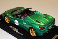 BBR Models 2017 Ferrari Ferrari 488 Spider 70th Anniversary 2017 - GREEN MET - Green Metallic