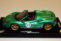 BBR Models 2017 Ferrari Ferrari 488 Spider 70th Anniversary 2017 - GREEN MET - Green Metallic