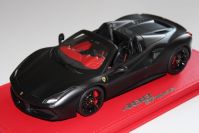 BBR Models 2015 Ferrari Ferrari 488 Spider - MATT BLACK - Black Matt