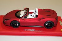 BBR Models 2015 Ferrari Ferrari 488 Spider  - SOFT RED - Red