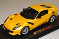 BBR Models 2015 Ferrari Ferrari F12 TDF - GIALLO TRISTRATO - Yellow Tristrato