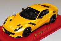 BBR Models 2015 Ferrari Ferrari F12 TDF - GIALLO TRISTRATO / BLACK WHEELS- Yellow Tristrato / Black