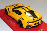 BBR Models 2015 Ferrari Ferrari F12 TDF - GIALLO TRISTRATO / BLACK - Yellow Tristrato