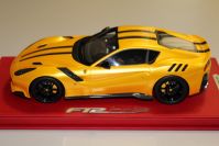 BBR Models 2015 Ferrari Ferrari F12 TDF - GIALLO TRISTRATO / BLACK - Yellow Tristrato