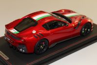 BBR Models 2016 Ferrari Ferrari F12 TDF - ROSSO FUOCCO / ITALIAN FLAG Red Metallic