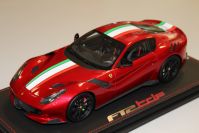 BBR Models 2016 Ferrari Ferrari F12 TDF - ROSSO FUOCCO / ITALIAN FLAG Red Metallic