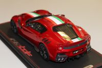 BBR Models 2016 Ferrari Ferrari F12 TDF - ROSSO FUOCCO / ITALIAN FLAG Red Metallic