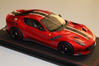 BBR Models 2016 Ferrari Ferrari F12 TDF - ROSSO FUOCCO / BLACK STRIPE Red Metallic