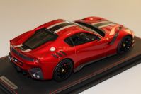 BBR Models 2016 Ferrari Ferrari F12 TDF - ROSSO FUOCCO / BLACK STRIPE Red Metallic