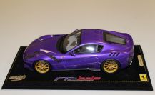 BBR Models  Ferrari Ferrari F12 TDF - PURPLE MET / GOLD - Purlple Metallic