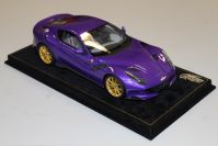 BBR Models  Ferrari Ferrari F12 TDF - PURPLE MET / GOLD - Purlple Metallic