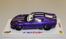 BBR Models  Ferrari Ferrari F12 TDF - PURPLE MET / GOLD Purlple Metallic