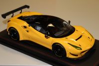 BBR Models 2016 Ferrari Ferrari 488 GTE - GIALLO MODENA / BLACK Yellow Modena