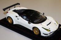 BBR Models 2016 Ferrari Ferrari 488 GTE - AVUS WHITE / BLACK ROOF - White Avus