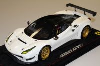 BBR Models 2016 Ferrari Ferrari 488 GTE - AVUS WHITE / BLACK ROOF - White Avus