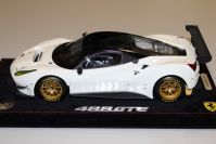 BBR Models 2016 Ferrari Ferrari 488 GTE - AVUS WHITE / BLACK ROOF - White Avus