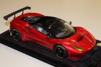 BBR Models 2016 Ferrari Ferrari 488 GTE - RED FIRE / BLACK ROOF Red Metallic