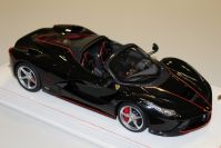 BBR Models 2017 Ferrari Ferrari LaFerrari Aperta - DAYTONA BLACK - Black Metallic