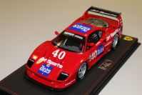 BBR Models 1989 Ferrari Ferrari F40 LM IMSA Topeka - Art Spots #40 - Red