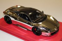 BBR Models 2009 Ferrari Ferrari 458 ITALIA - CHROME / CARBON - Chrome / Carbon Fibre