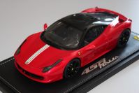 BBR Models 2009 Ferrari Ferrari 458 Italia - F1 RED METALLIC - ITALIA FLAG - Red F1