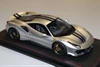 BBR Models  Ferrari Ferrari 488 Pista - GRIGIO MET GENEVA - Grey Metallic