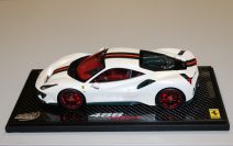 BBR Models  Ferrari Ferrari 488 PISTA - ONE OFF GUCCI VERSION - CARBON #4/4 White / Green