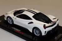 BBR Models  Ferrari Ferrari 488 Pista - BIANCO ITALIA MET - 32/32 White