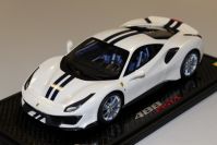 BBR Models  Ferrari Ferrari 488 Pista - BIANCO ITALIA MET - 32/32 White