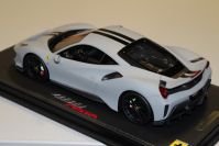 BBR Models  Ferrari Ferrari 488 PISTA - JET GREY MATT - Red Matt