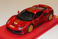 BBR Models  Ferrari Ferrari 488 Pista - PEARL RED MET - Red Metallic