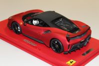 BBR Models  Ferrari Ferrari 488 Pista - SOFT RED / BLACK - Soft Metallic Red