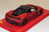 BBR Models  Ferrari Ferrari 488 Pista - SOFT RED / BLACK - Soft Metallic Red