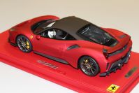 BBR Models  Ferrari Ferrari 488 Pista - SOFT RED / TITANIUM - Soft Metallic Red