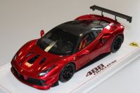 BBR Models  Ferrari Ferrari 488 Challenge - ROSSO FUOCCO / CARBON Red Metallic / Carbon