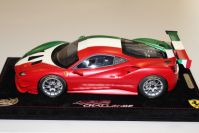 BBR Models  Ferrari Ferrari 488 Challenge - ITALIA MATT - #1/2 Red / White / Green