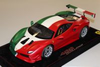 BBR Models  Ferrari Ferrari 488 Challenge - ITALIA MATT - #1/2 Red / White / Green