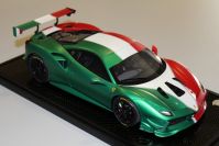 BBR Models  Ferrari Ferrari 488 Challenge - ITALIA MATT - 1/1 - Red / White / Green