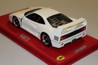 BBR Models  Ferrari Ferrari F40 - BIANCO / BLACK - White / Black