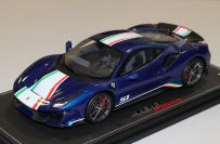 BBR Models  Ferrari Ferrari 488 PISTA Piloti - BLUE TDF - Blue Tour de France